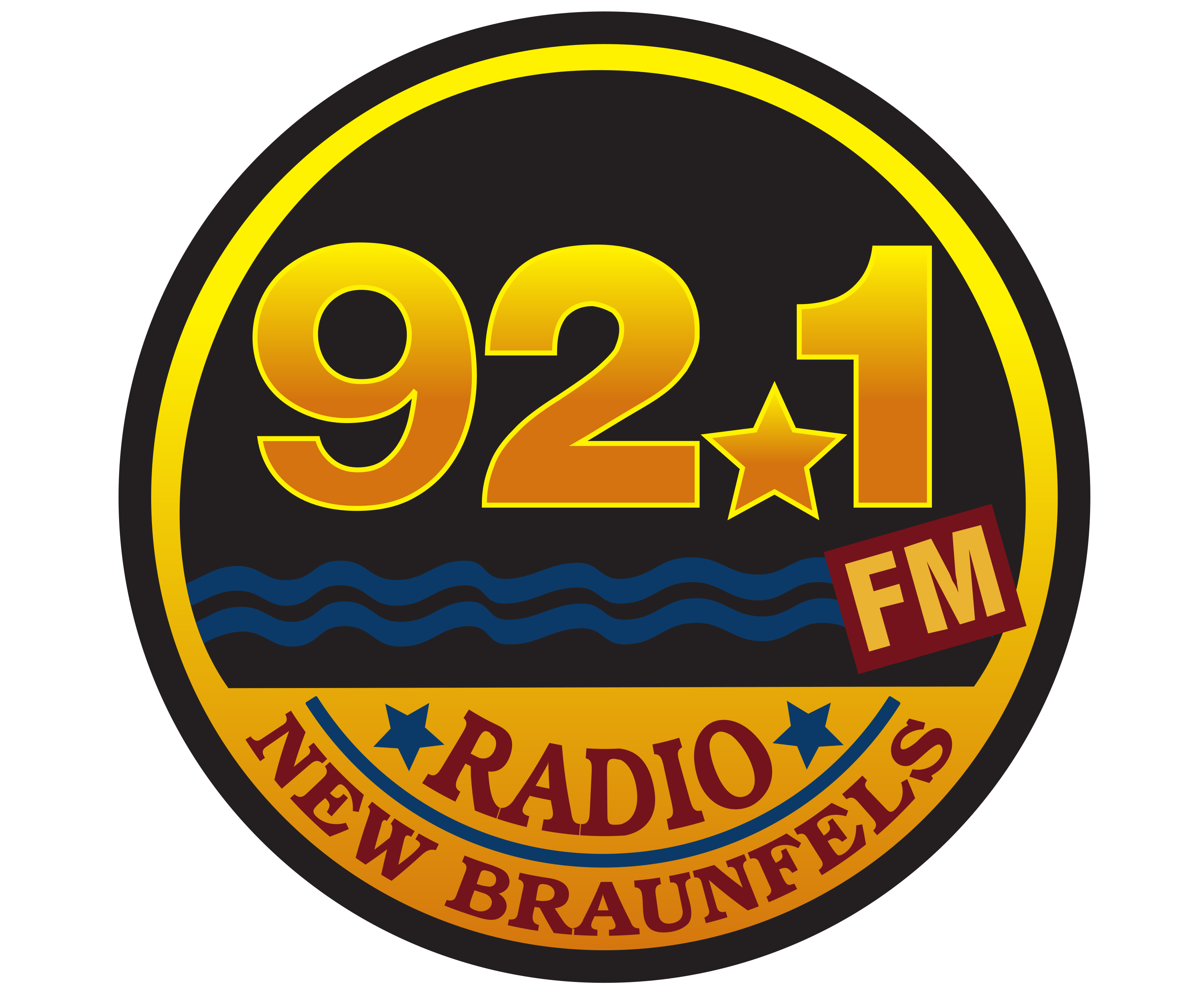 92.1 Radio Logo